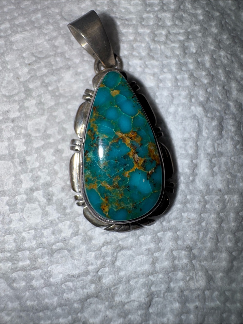 Authentic HIGHLY collectible Navajo signed piece by Thomas Francisco pendant
